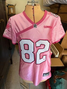 Reebok Pink Dallas Cowboys #82 Women's Jersey